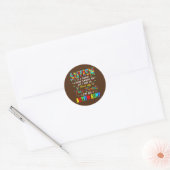 Autism Reis nooit geplande rondleiding tante Ronde Sticker (Envelop)