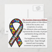 Autism Ribbon betekenis Briefkaart (Voorkant / Achterkant)
