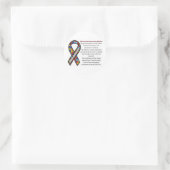 Autism Ribbon betekenis Ronde Sticker (Tas)