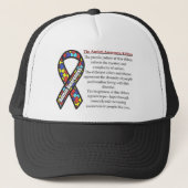 Autism Ribbon betekenis Trucker Pet (Voorkant)