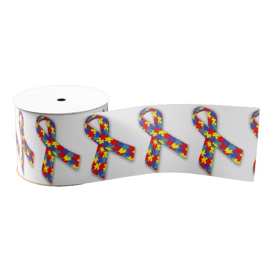 Autism Ribbon Grosgrain Lint (Spoel)