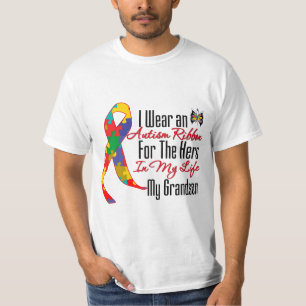 Autism Ribbon Hero in Mijn leven Mijn kleinzoon T-shirt