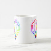 Autism Ribbon op hart: Koffiemok (Center)