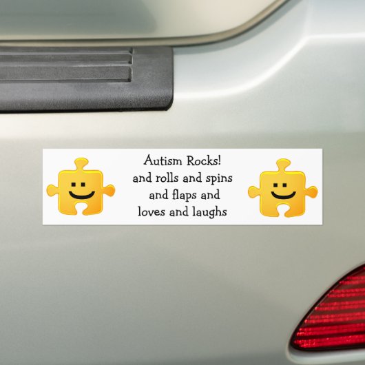 Autism Rocks Bumpersticker (Op auto)