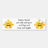 Autism Rocks Bumpersticker (Voorkant)