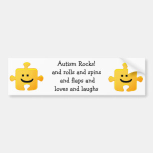 Autism Rocks Bumpersticker