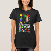 Autism Seeing The World From Different Angle Giraf T-shirt (Voorkant)