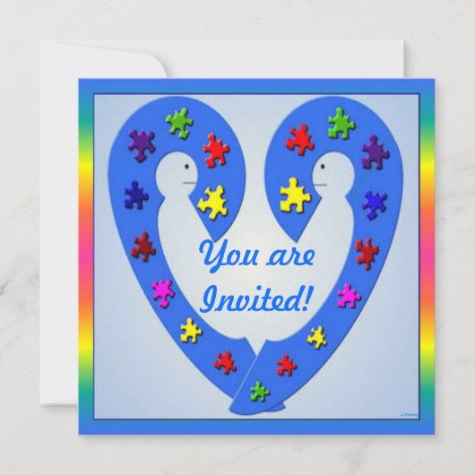 Autism Seminars-uitnodigingskaart Kaart (Voorkant)