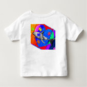 Autism Shark 3T WHITE Kinder Shirts (Achterkant)