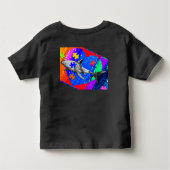 Autism Shark 5/6T BLACK Kinder Shirts (Achterkant)