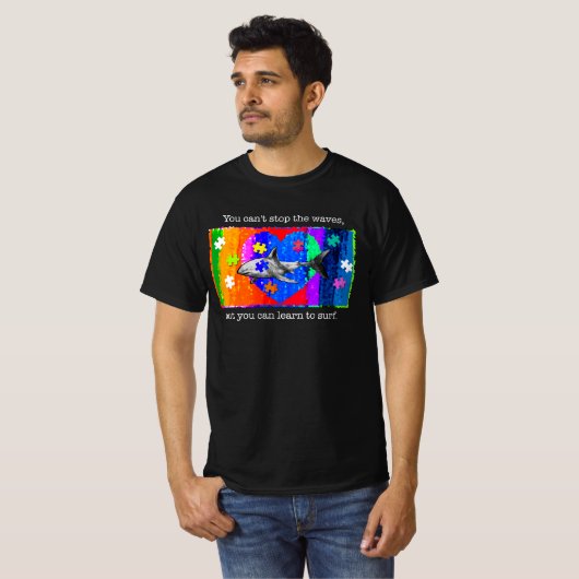 Autism Shark MEN T-shirt (Voorkant volledig)