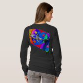 Autism Shark WOMANS BLACK T-shirt (Achterkant volledig)