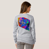 Autism Shark WOMANS GREY T-shirt (Achterkant volledig)