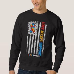 Autism Shirt Autistic Love Accepteer Support Autis