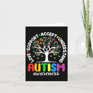 Autism Shirt Love Accepteer Support Autistic Autis Kaart