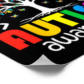 Autism Shirt Love Accepteer Support Autistic Autis Poster (Hoek)