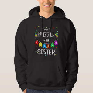 Autism Sister Awareness Support Ribbon T-shirt