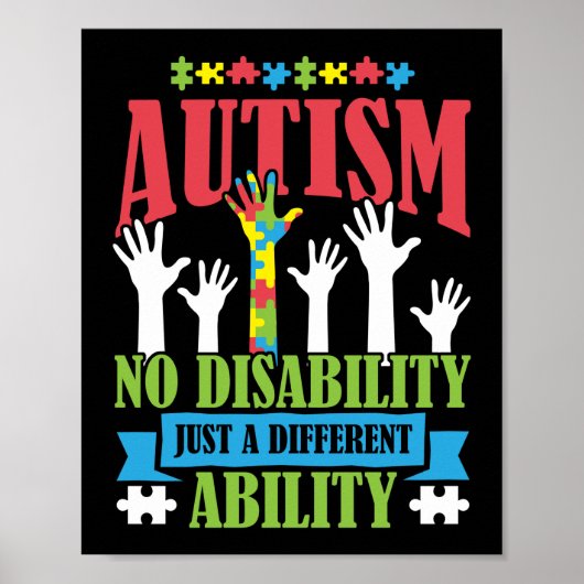 Autism Son Daughter No Disability Different Poster (Voorkant)