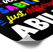 Autism Son Daughter No Disability Different Poster (Hoek)