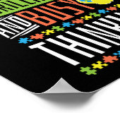 Autism Son Daughter spreekt veel omdat ik ben Poster (Hoek)