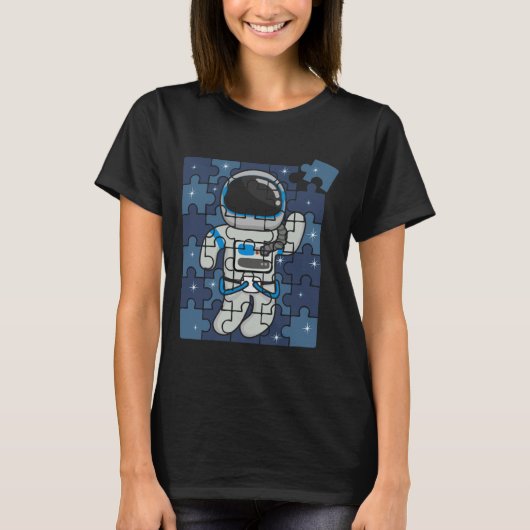 Autism Spaceman Astro Cosmo Space Autism Awareness T-shirt (Voorkant)