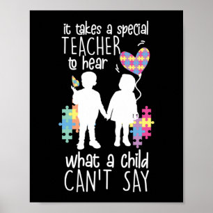 Autism Special Education Teacher to Height Child Poster