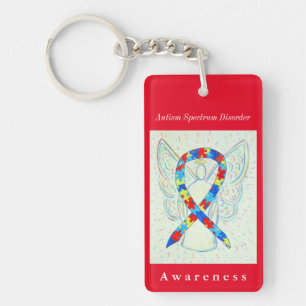 Autism Spectrum Disorder Awareness Ribbon Sleutelh Sleutelhanger