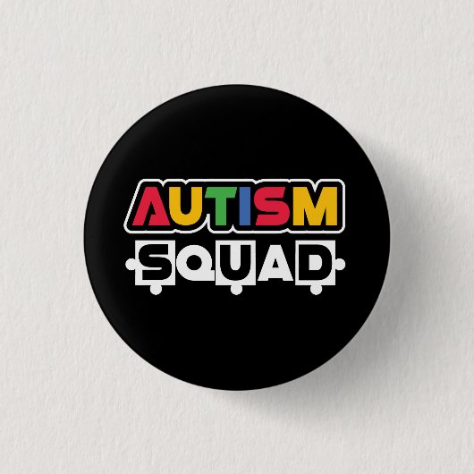 Autism Squad Ronde Button 3,2 Cm (Voorkant)