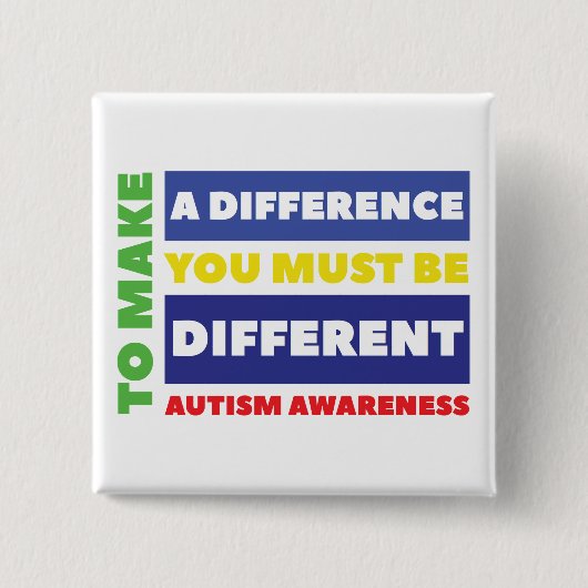Autism Square Button (Voorkant)