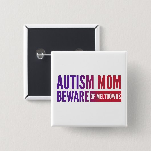 Autism- Square Button (Voorkant /achterkant)