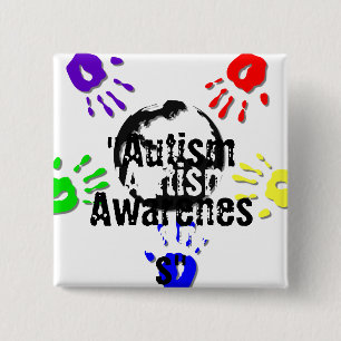 Autism Square Button