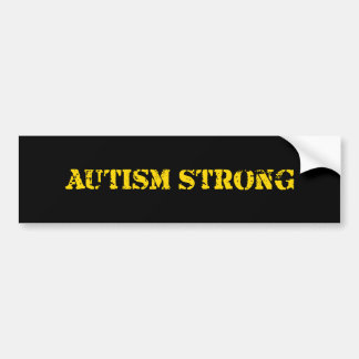 Autism Strong Bumpersticker