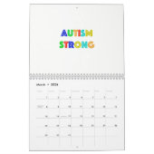 Autism Strong Calendar Kalender (Mar 2026)
