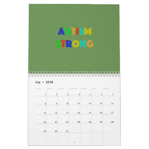 Autism Strong Calendar Kalender