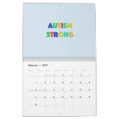 Autism Strong Calendar Kalender (Feb 2027)