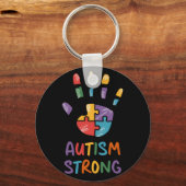 Autism Strong Sleutelhanger (Voorkant)
