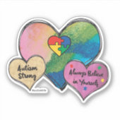 Autism Strong Sticker (Voorkant)