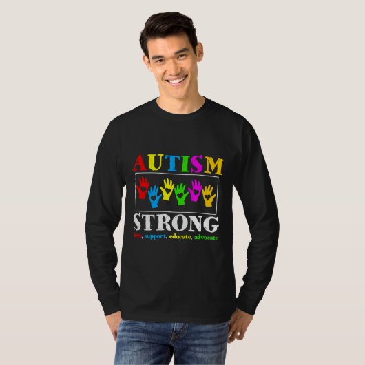 Autism Strong T-shirt (Voorkant volledig)