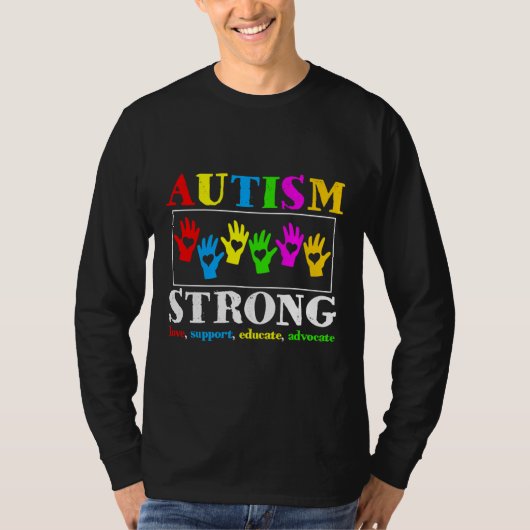 Autism Strong T-shirt (Voorkant)