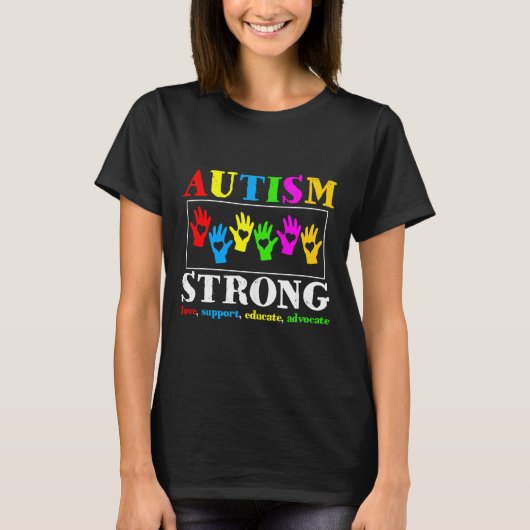 Autism Strong T-shirt (Voorkant)