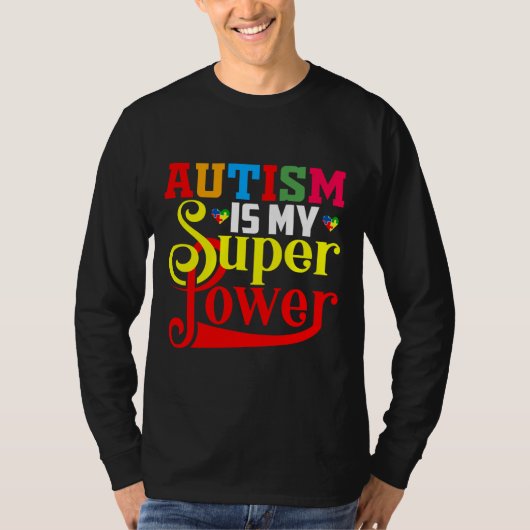Autism Super Power Autism for Autism Autism Mam A T-shirt (Voorkant)