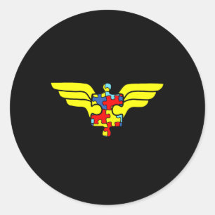 Autism Superheld Autisme Gifts voor kinderen Ronde Sticker