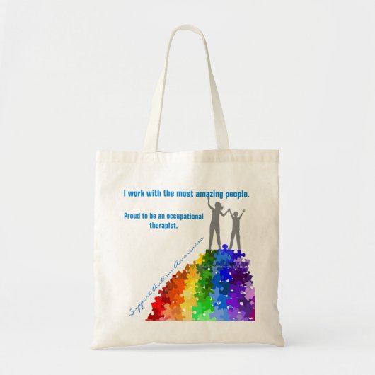 Autism Support beklimming nieuwe hoogten, Vrouw &  Tote Bag (Voorkant)