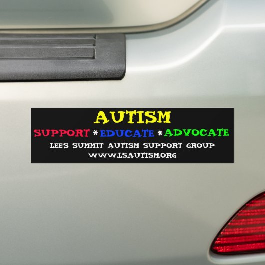 Autism Support Bumpersticker (Op auto)