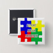Autism Support Button (Voorkant /achterkant)