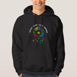 Autism Teach Hope Love Inspire Hoodie