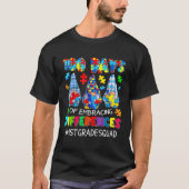 Autism Teacher 100 Days Of Embracing Differences 1 T-shirt (Voorkant)