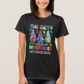 Autism Teacher 100 Days Of Embracing Differences 1 T-shirt (Voorkant)