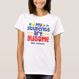 Autism Teacher Personalized T-shirt