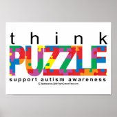 Autism Think PUZZLE Poster (Voorkant)